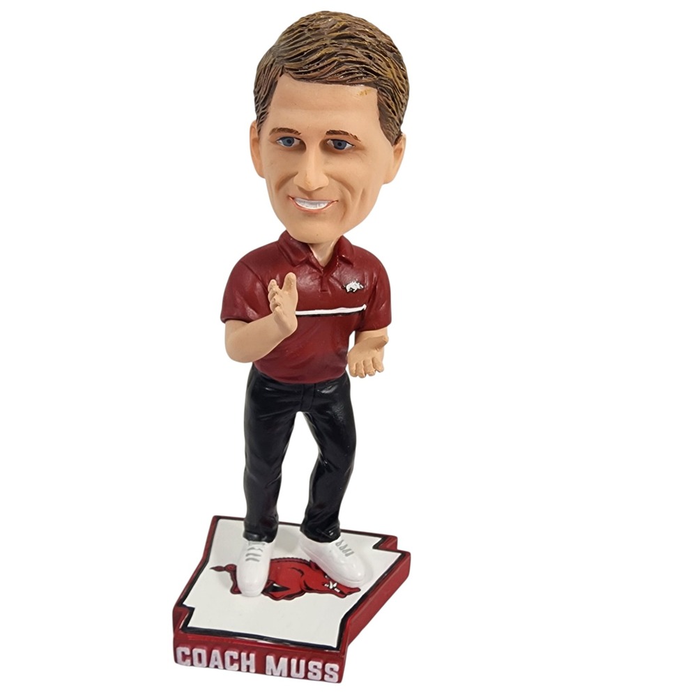 Arkansas Razorbacks Basketball Coach Eric Musselman Bobblehead Figurine